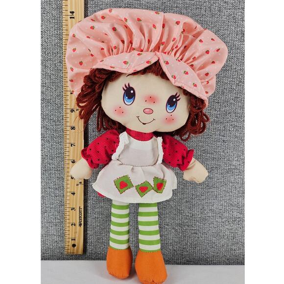STRAWBERRY SHORTCAKE GIRLS PINK PLUSH RAG DOLL CLASSIC RETRO 14 INCH 2016 - Picture 3 of 6